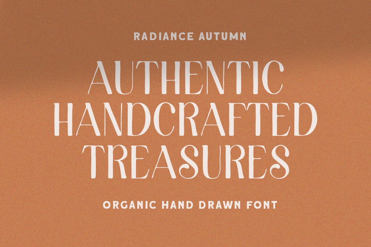 Radiance Autumn -Organic hand Drawn, a Handwritten Font by Letterhend Studio (Photo 6 of 9)