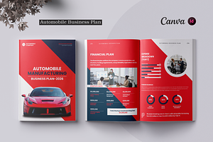 Automobile Business Plan | Canva, a Brochure Template by ArtisticLand