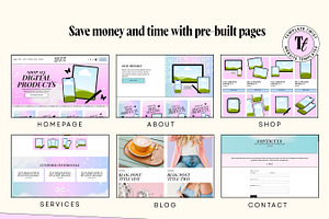 Squarespace Digital Products Website