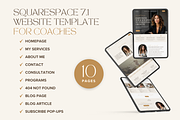 Squarespace Template Coach Website, a Squarespace Template by vectorocean (Thumbnail 2 of 11)
