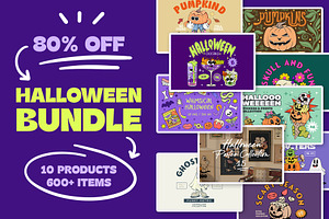 Halloween Bundle 80% OFF, an Illustration by Alina Sh