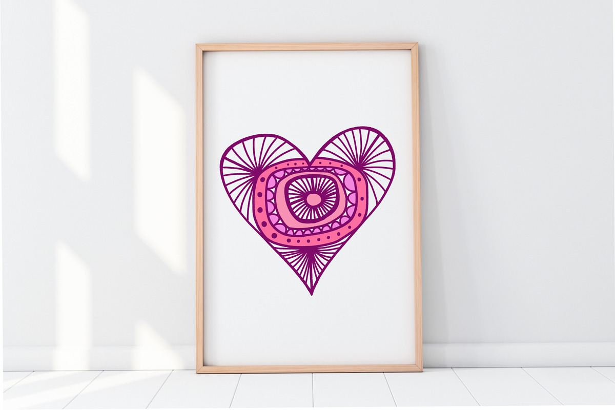 Hippie & Boho Heart, Procreate Stamp, a Brush Add-On by Sense Library (Photo 14 of 19)