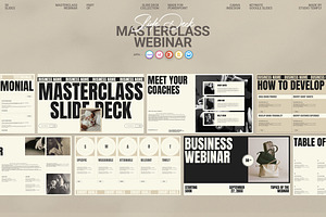Slide Deck Masterclass Webinar, a Presentation Template by Studio Temply