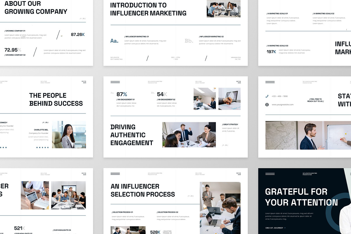 Influencer Marketing Keynote, a Presentation Template by MtvtdArt (Photo 4 of 6)