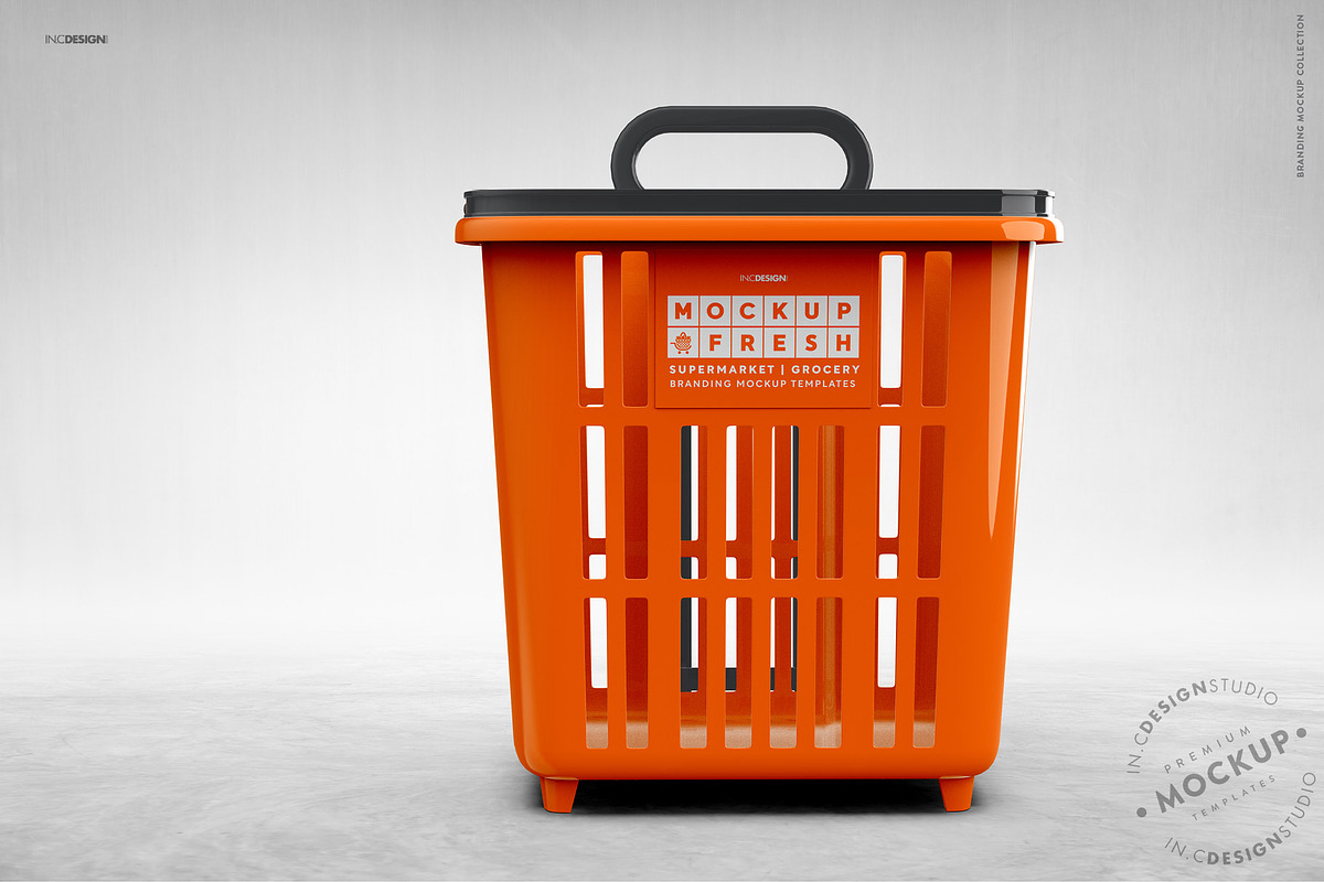 Basket Trolley Branding Mockup, a Product Mockup by INCDesign (Photo 5 of 12)