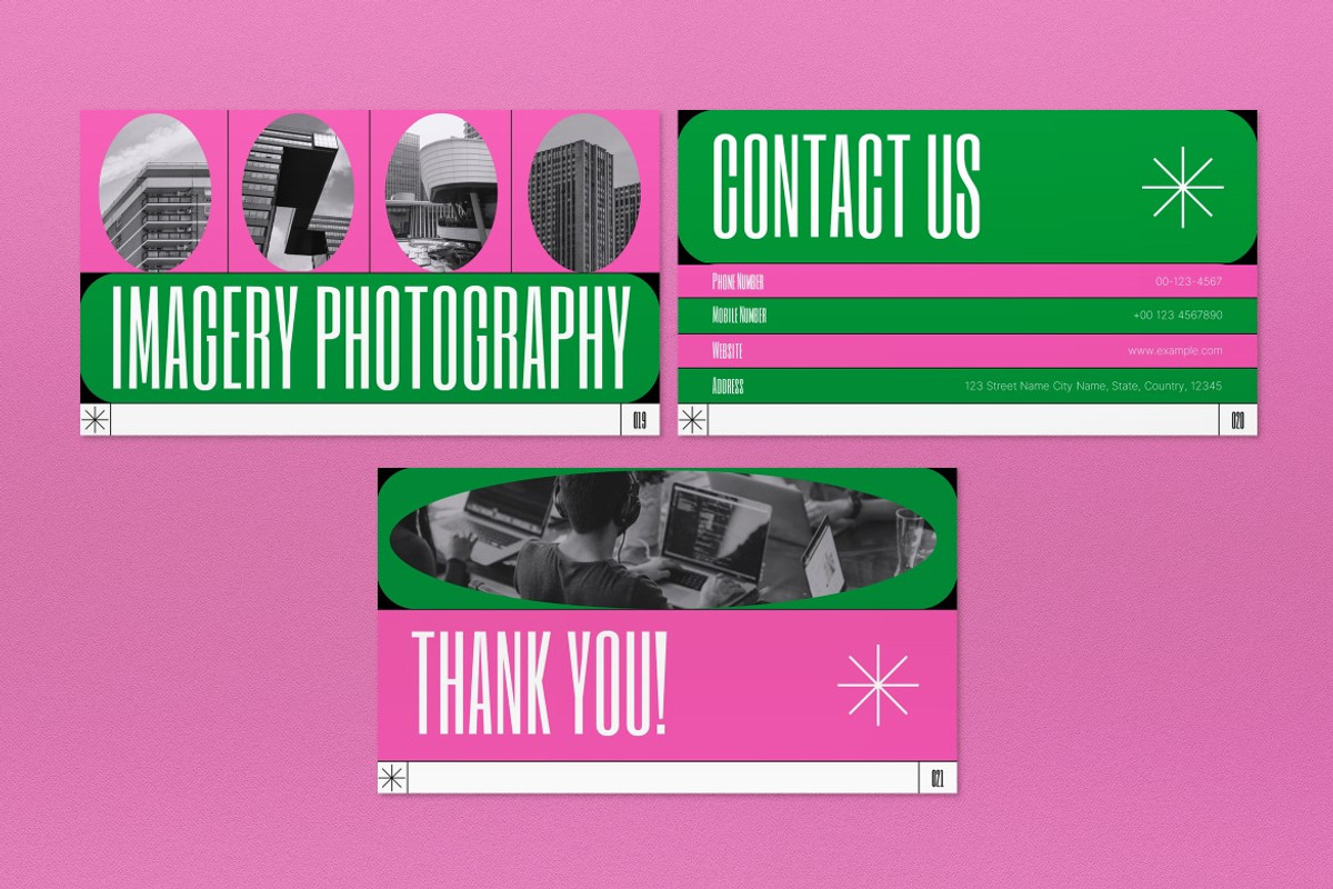 Pink Green Brand Power Point, a Presentation Template by graphicook (Photo 4 of 4)