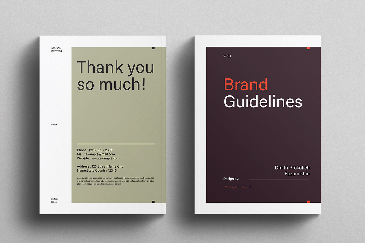 Creative Brand Identity Guidelines, a Brochure Template by E-Type (Photo 12 of 12)