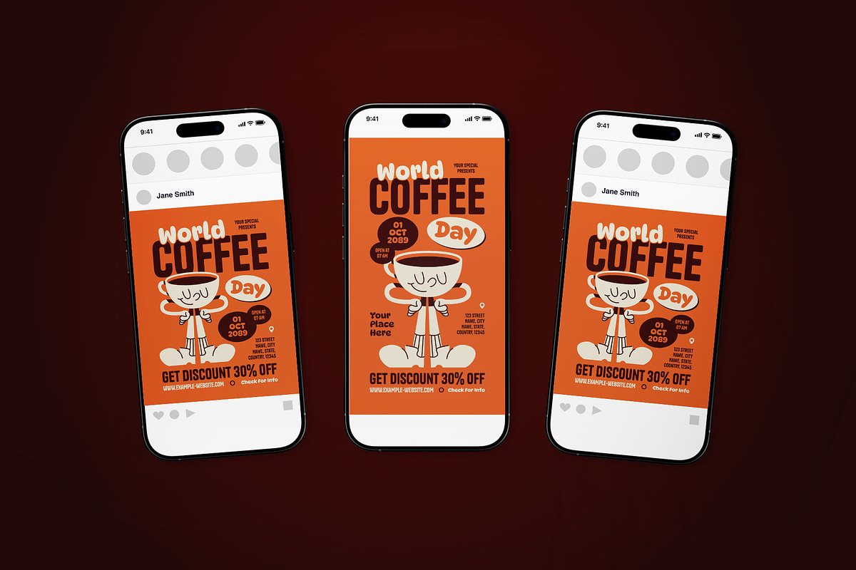 International Coffee Day Flyer Set, a Flyer Template by The Good Store (Photo 2 of 2)