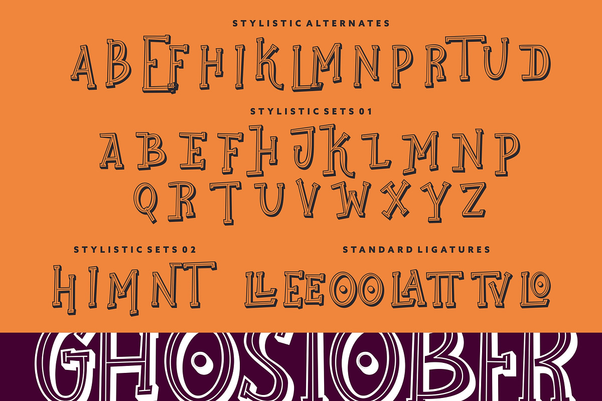 Ghostober | Layered Typeface, a Font by Garisman Std (Photo 8 of 9)