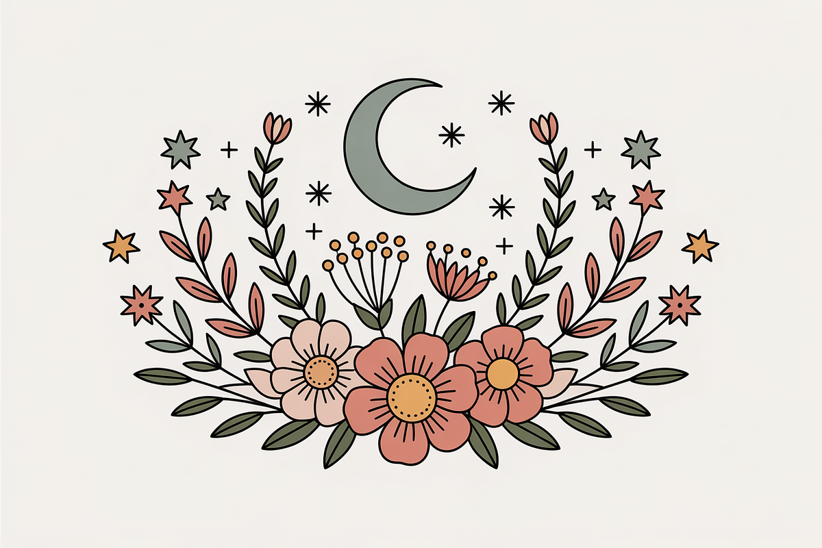 Wildflower Celestial Bundle, an Illustration by Amazin_art (Photo 5 of 11)