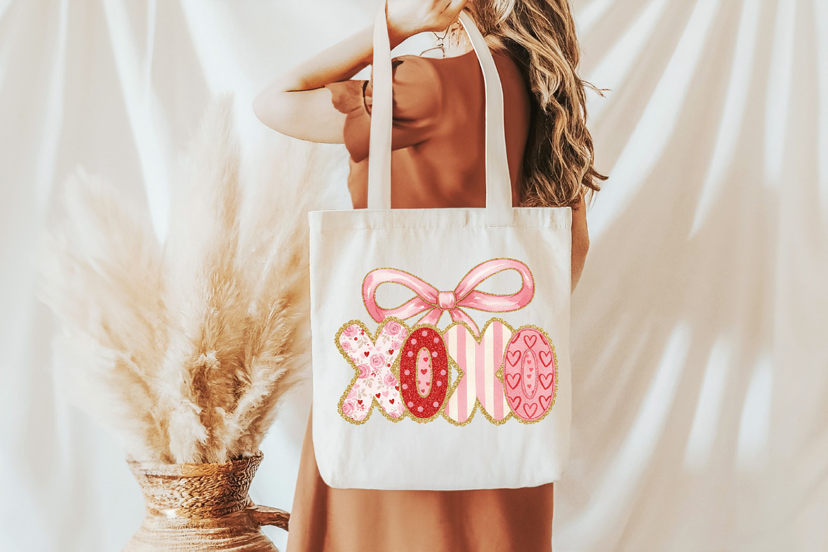 Preppy XOXO Coquette Bow, Valentine, an Illustration by Designking (Photo 5 of 6)