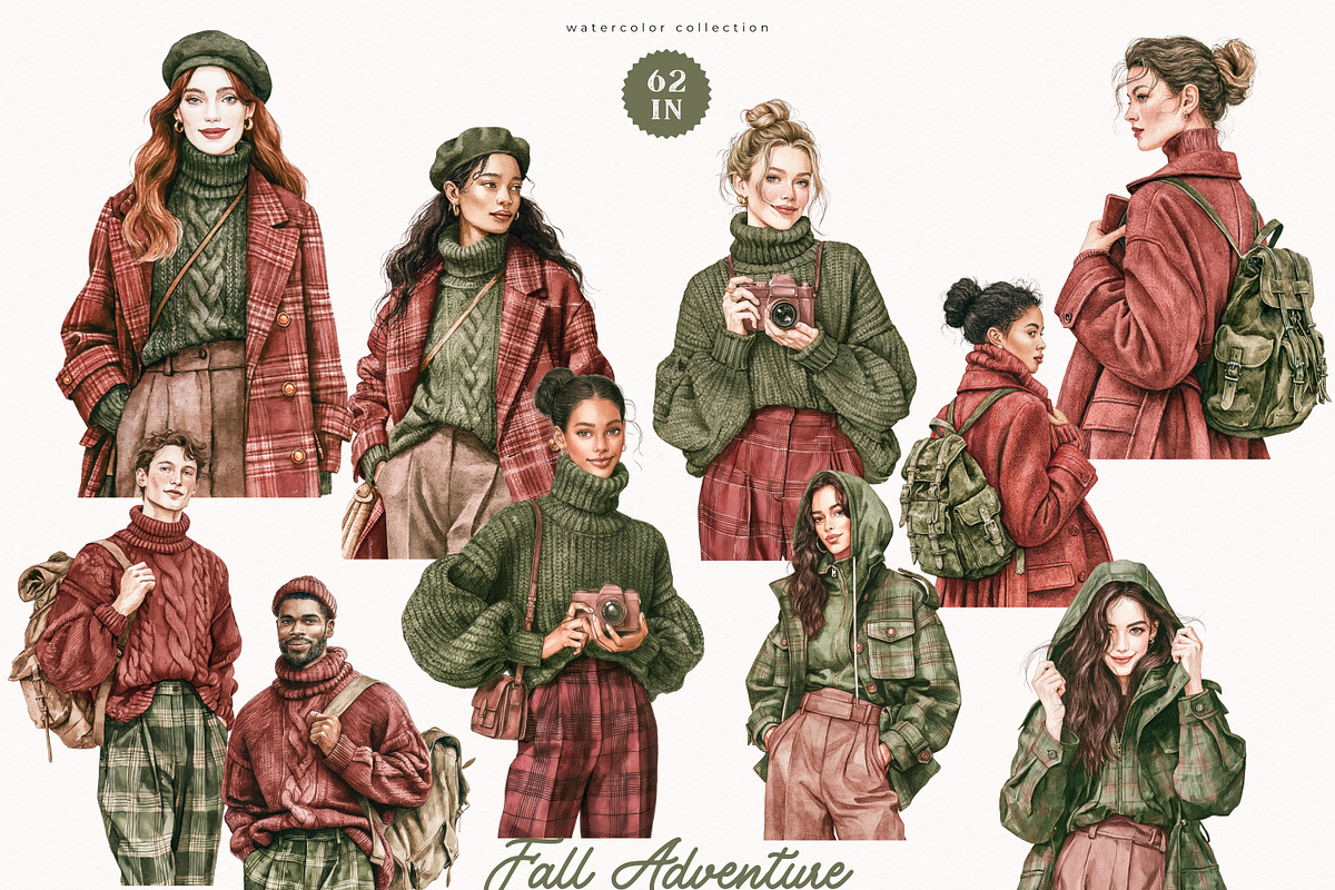 Fall Adventure Collection, a Seasonal Illustration by PeDe Designs (Photo 3 of 17)