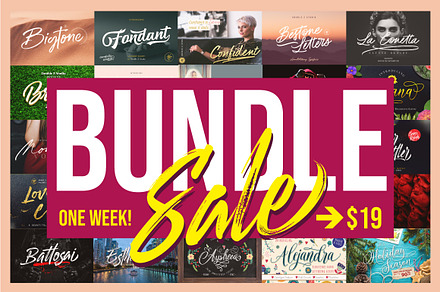 YEAR END FONT BUNDLE