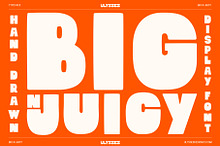 Big N' Juicy Hand Drawn Font