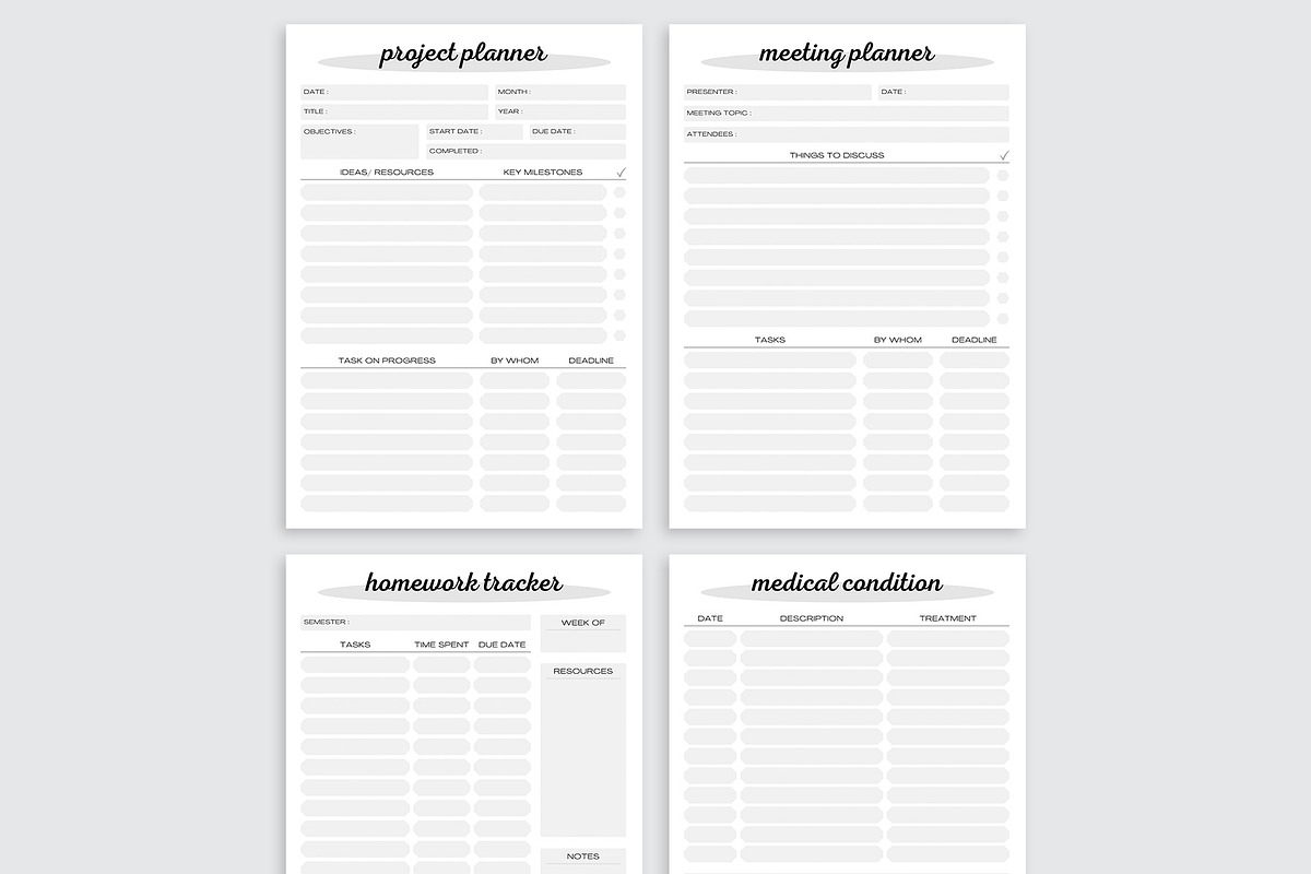 Canva Ultimate Planner Bundle Vol.29, a Stationery Template by Amit Debnath