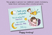 Tooth Fairies watercolor clipart, an Object Graphic by Trinibis (Thumbnail 4 of 4)