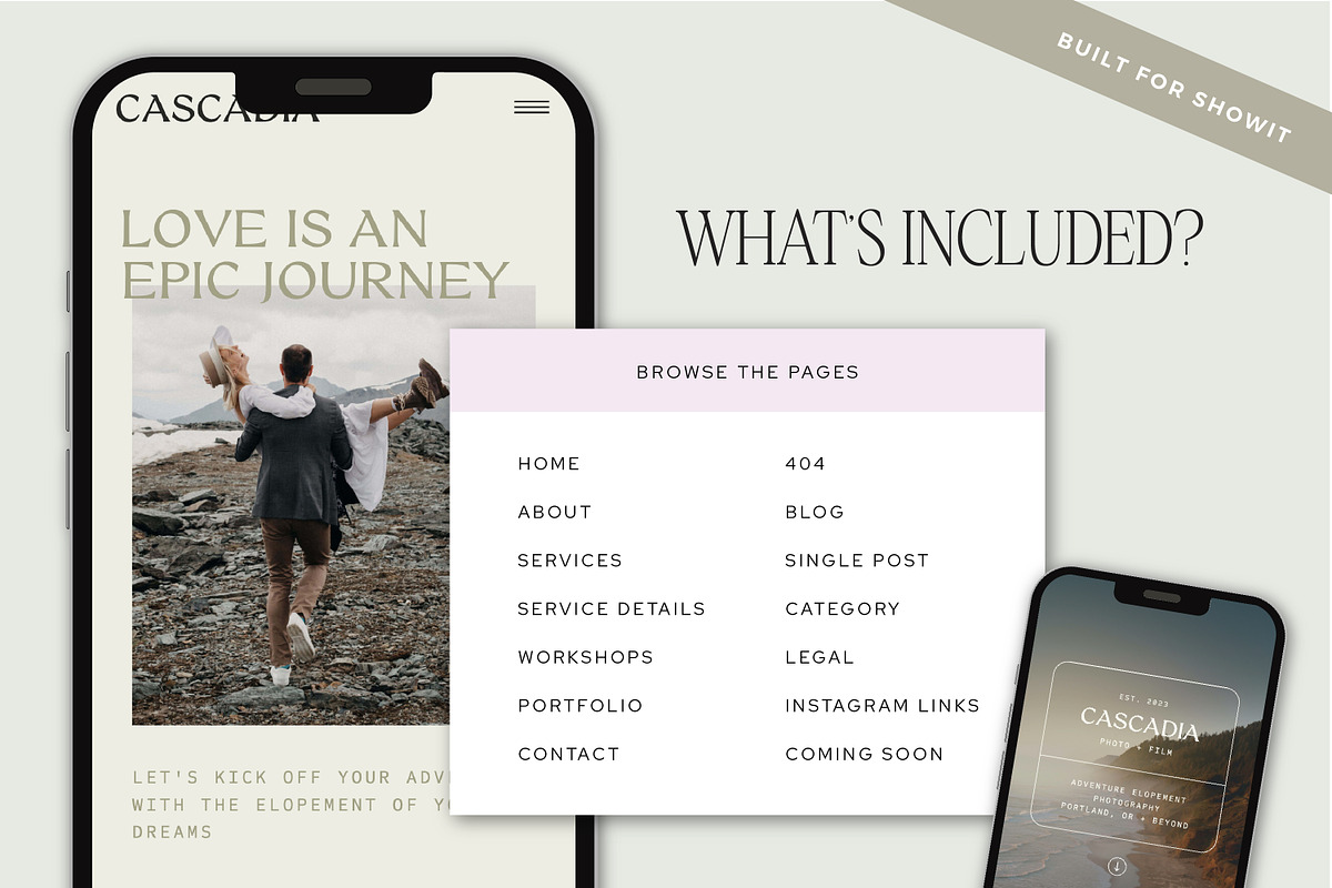 Showit Template for Photographers, a Websites & App Template by Lennox Creative Co. (Photo 3 of 6)