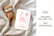 5x7 Baby Milestone Card Mockup, a Mockup by EmpaviMockups (Thumbnail 4 of 6)