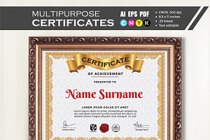Multipurpose Certificates Template