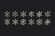 Hand-Drawn Snowflake Illustrations, an Object Illustration by Britt Fabello (Thumbnail 2 of 3)