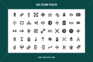 Arrows and chevrons icons, an Outline Icon by Wencory