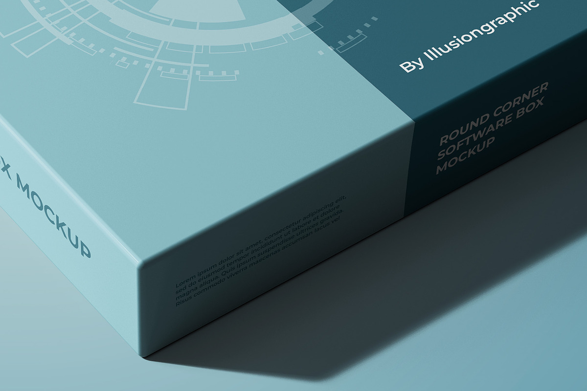 Round Corner Box Mockup - 8 views, a Packaging Mockup by Illusiongraphic (Photo 22 of 22)