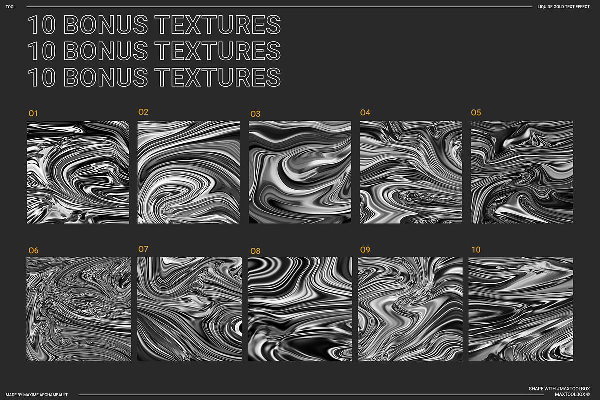 LIQUID GOLD TEXT EFFECT, a Branding & Logo Template by MAX TOOLBOX (Photo 8 of 8)