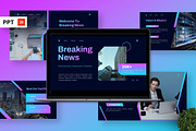 Breaking News - Entertainment PPT, a Presentation Template by Deepslide Studio (Thumbnail 1 of 4)