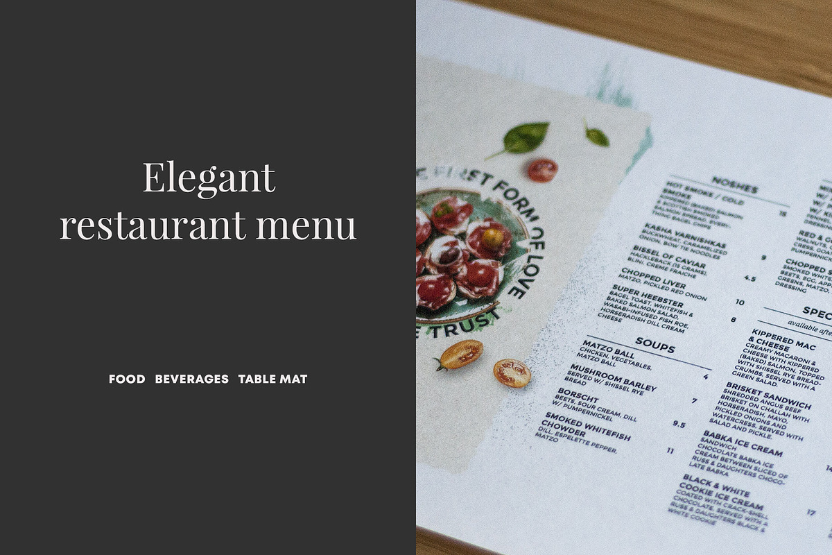 Restaurant Menu, a Flyer Template by BigWeek (Photo 1 of 4)