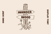 Wanderwood, a Sans Serif Font by Pink Tiger Creative (Thumbnail 1 of 8)