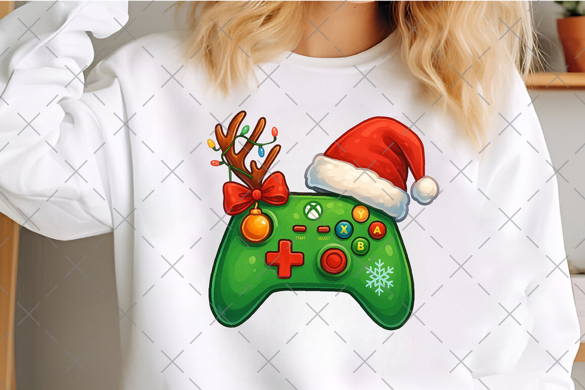 Christmas Game Controller Png, an Illustration by Craft Nest (Photo 4 of 6)