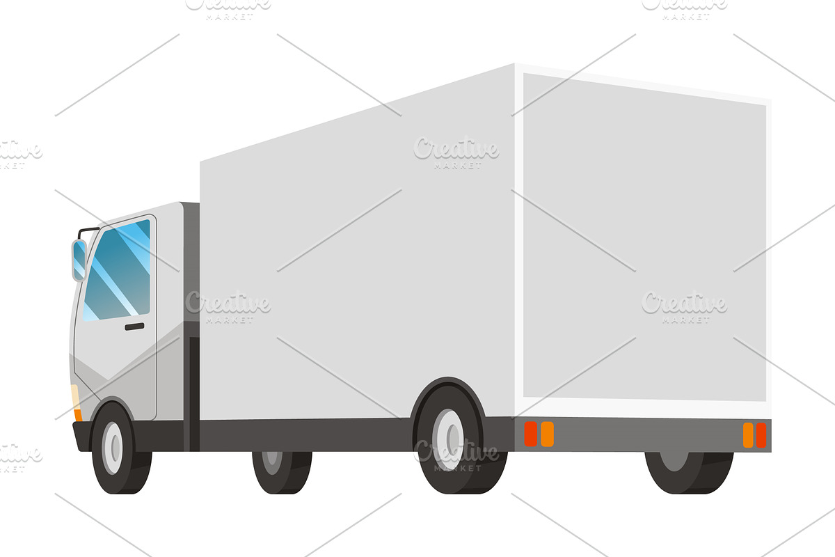 Moving service truck. Delivery, a Transportation Illustration by Things for designers