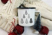 Rustic Christmas tree vector set, an Object Graphic by AvaAva (Thumbnail 5 of 6)