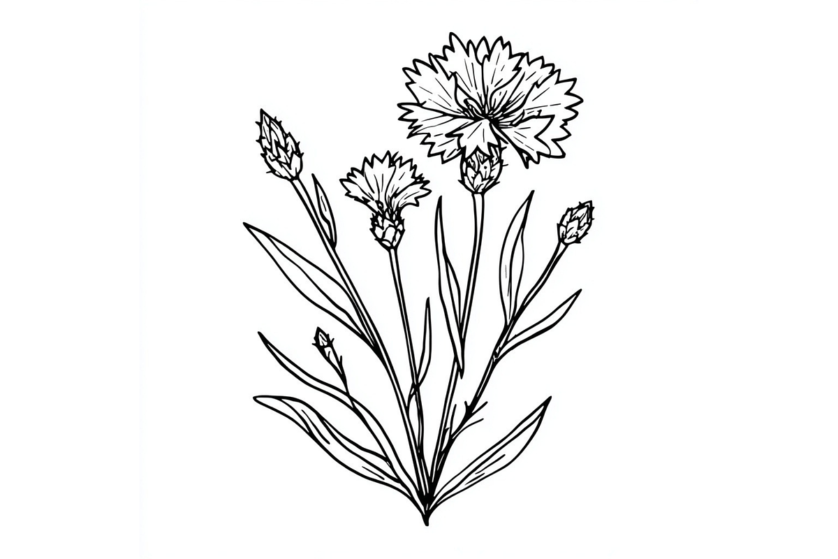 Prompt Botanical Line Art Flower, a Decorative Illustration by Creative design (Photo 7 of 7)