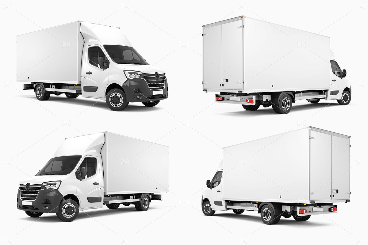 Box Truck Mockup 1, a Cups & Container Mockup by Mockupix (Photo 11 of 12)