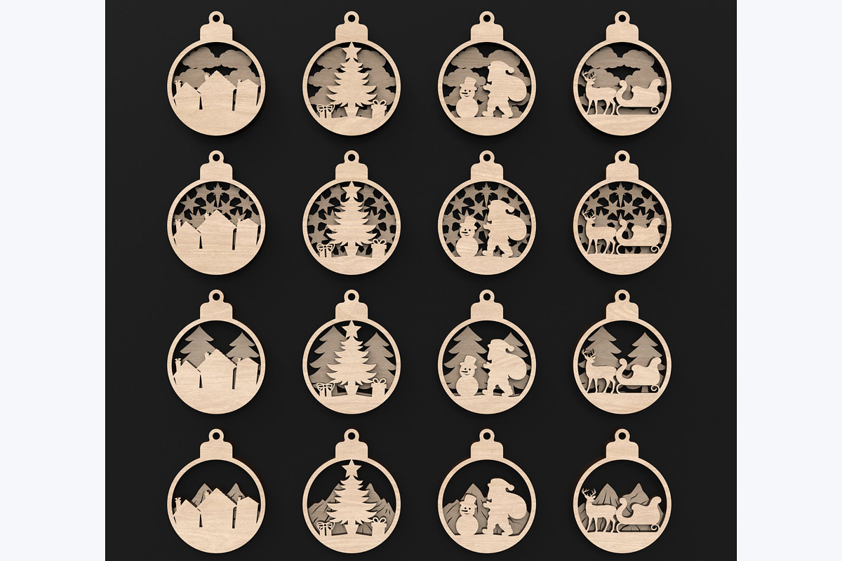 Christmas Tree Bauble Decorations, an Object Graphic by ThemeXDigital (Photo 7 of 8)