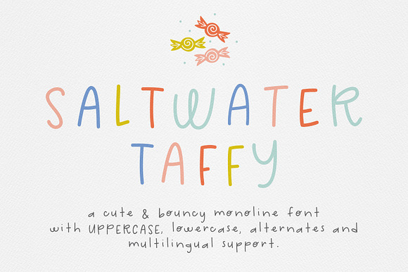 Saltwater Taffy Font preview 6