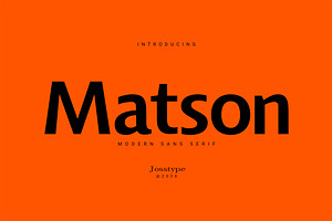 Matson Sans Serif