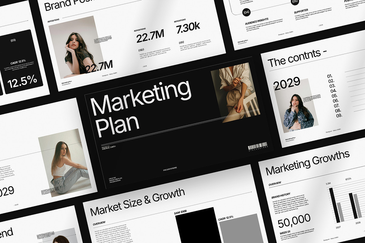 Marketing Plan Presentation Template, a Presentation Template by Oriofix (Photo 3 of 11)