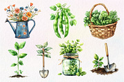 Green Garden Clipart, an Illustration by Dream Creation (Thumbnail 4 of 6)