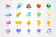 3D Emojis in Vector (20 Icons), an Emoji Icon by Cosmic Store (Thumbnail 5 of 5)