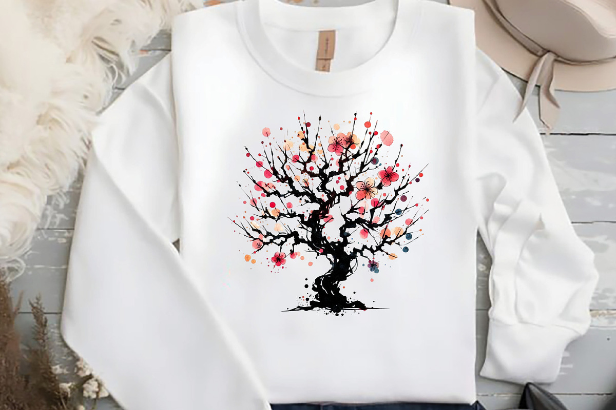 Japanese Cherry Blossom Tree, an Illustration by DreamCafeArt (Photo 5 of 9)