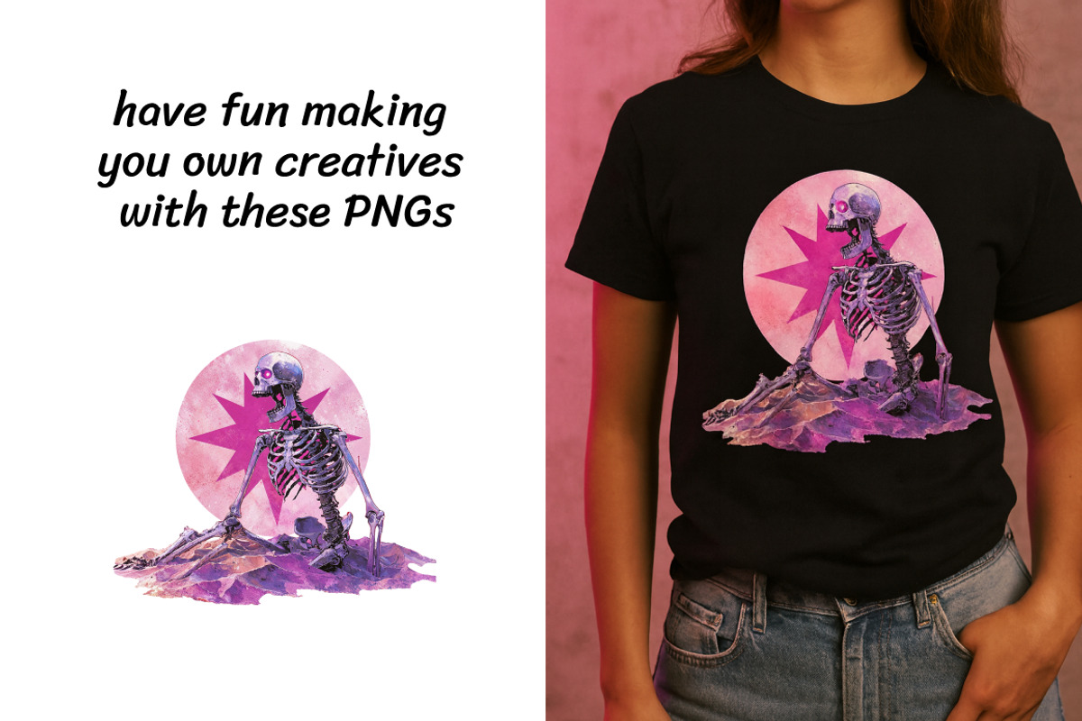 Neon Purple Space Clipart Set, a Technology Illustration by InkyQueenArt (Photo 3 of 5)