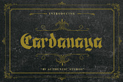 Cardanaya Blackletter, a Blackletter Font by Authentic Studio (Thumbnail 1 of 8)
