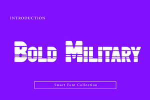 Bold Military, a Slab Serif Font by Wow Magic
