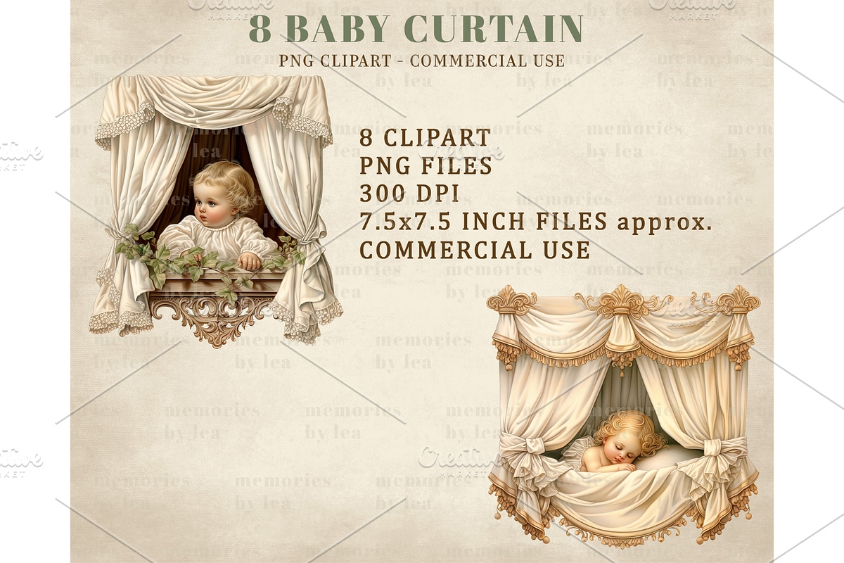 Baby Curtain PNG Clipart, a Person Illustration by Memories By Lea (Photo 7 of 8)