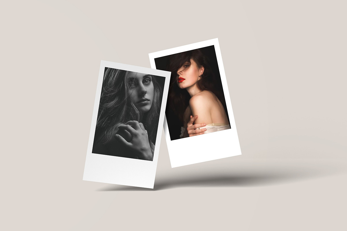 Polaroid Set Mockup, an Advertising Mockup by Lxadesign (Photo 3 of 11)