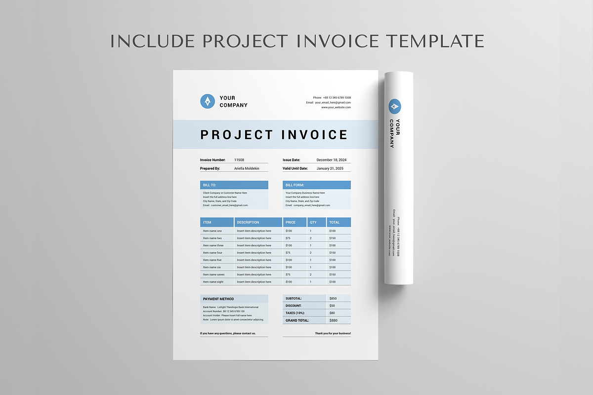 Project Proposal, a Stationery Template by Leaflove (Photo 2 of 5)