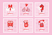 Saint Valentine's Day. Vector set., a Seasonal Illustration by Renberrry.Store (Thumbnail 5 of 12)