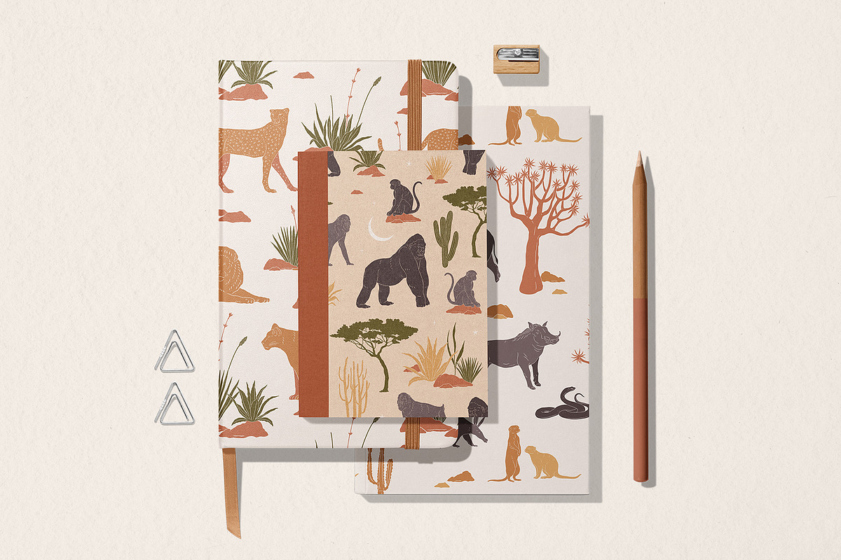 Starlit Safari Graphic Collection, an Animal Illustration by rouxsupplyco (Photo 13 of 16)